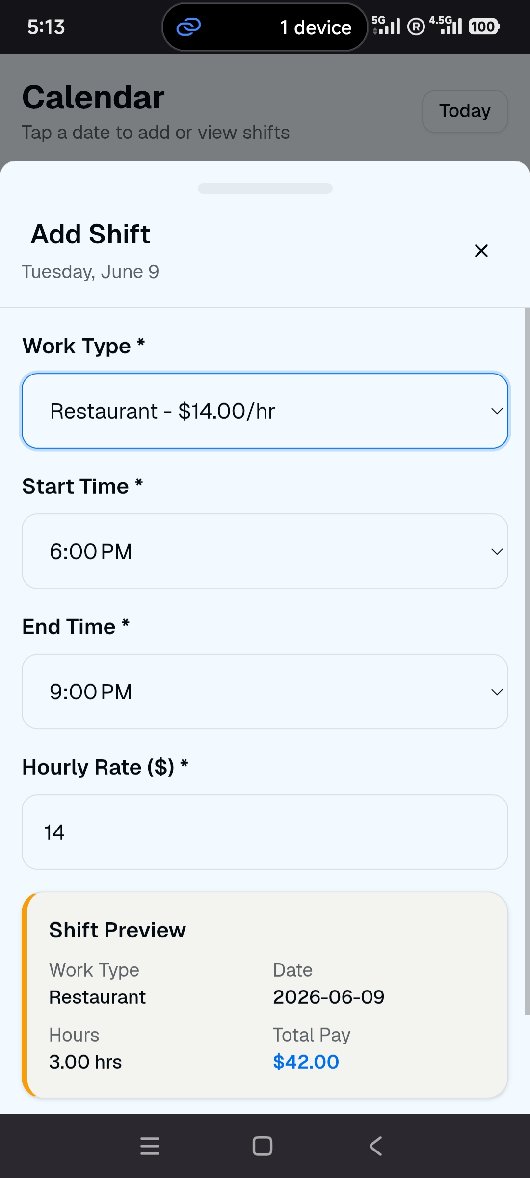 Log Your Hours